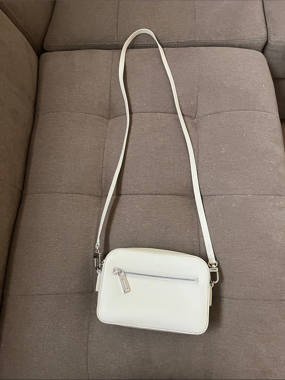 Tiffany & Co. White Leather Crossbody  Bag